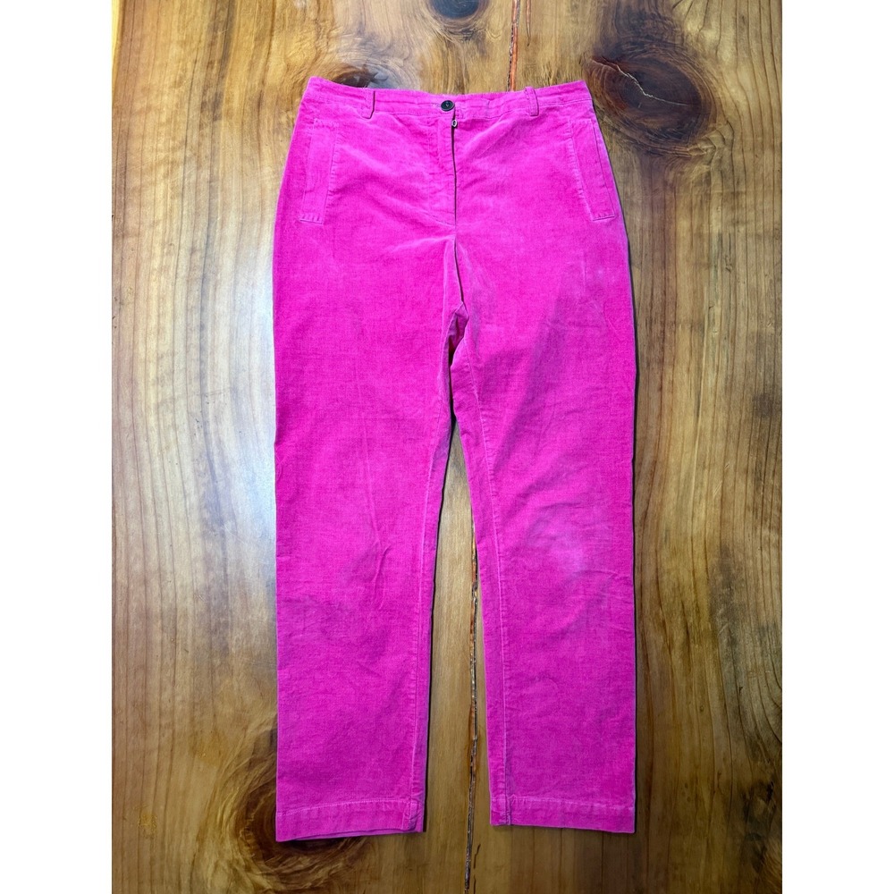 Hannoh Wessel Women's Pants 40 8 Velour Stretch Straight leg KK25